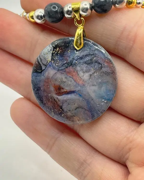Labradorite Moon Necklace - Image 8