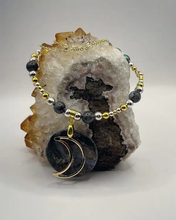 Labradorite Moon Necklace - Image 2