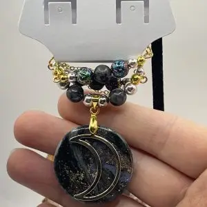 Labradorite Moon Necklace