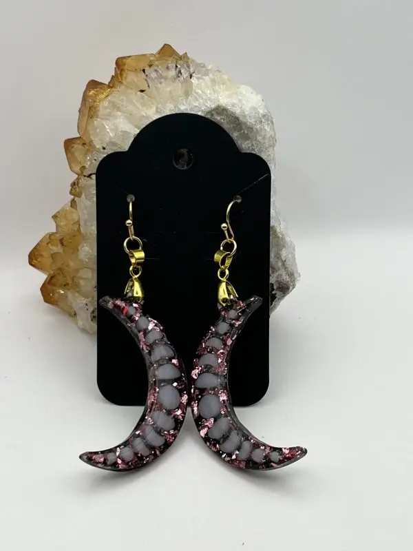 Moon Fazes & Roses Earrings - Image 2