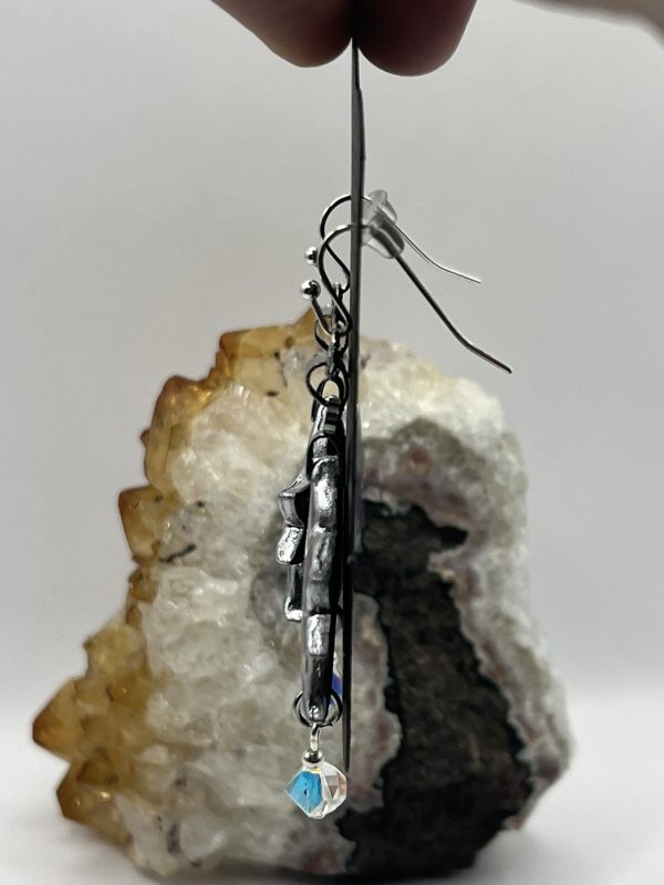Swarovski Lotus Flower Earrings - Image 10