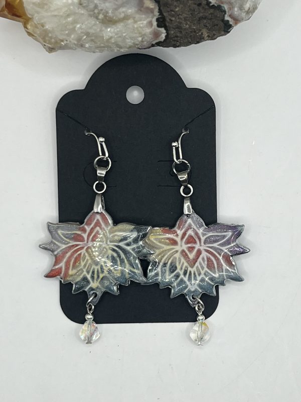 Swarovski Lotus Flower Earrings - Image 9