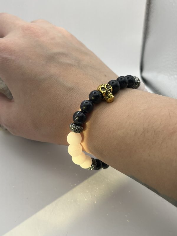 Protect Thine Self Rose Quartz & Blue Goldstone Bracelet - Image 5