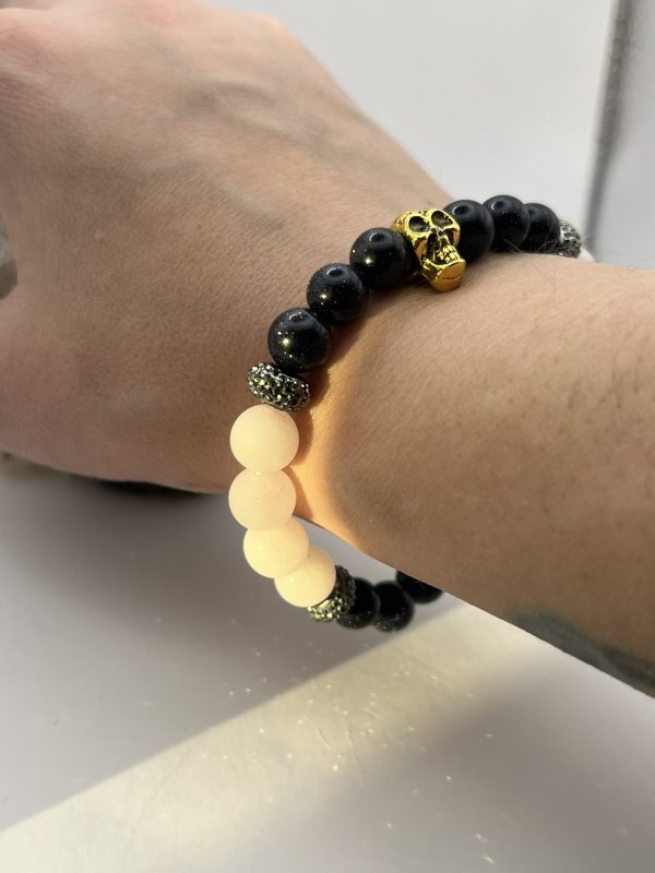 Protect Thine Self Rose Quartz & Blue Goldstone Bracelet - Image 4