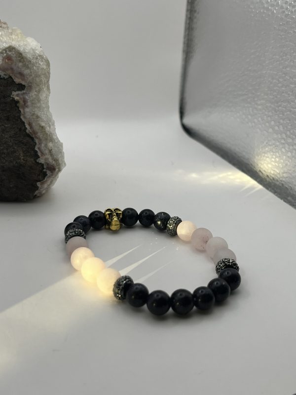 Protect Thine Self Rose Quartz & Blue Goldstone Bracelet - Image 3