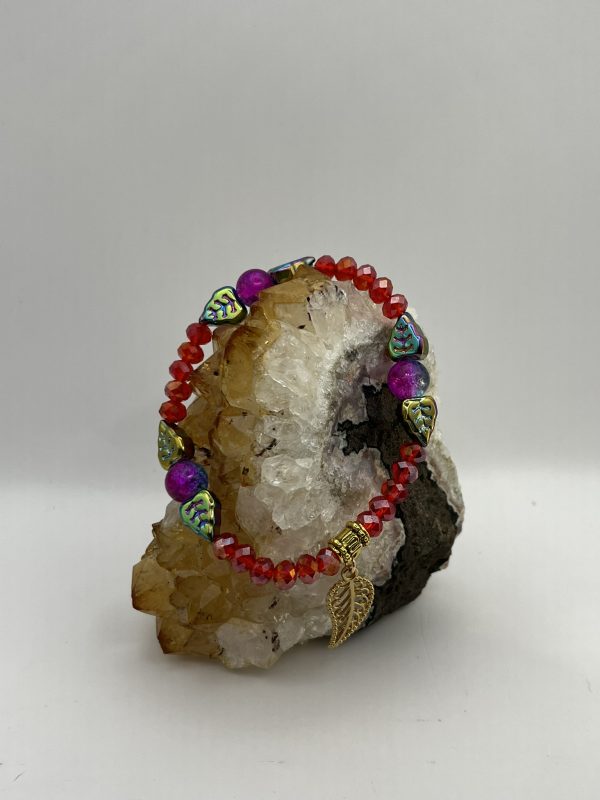Fae Leaves Stretch Bracelet