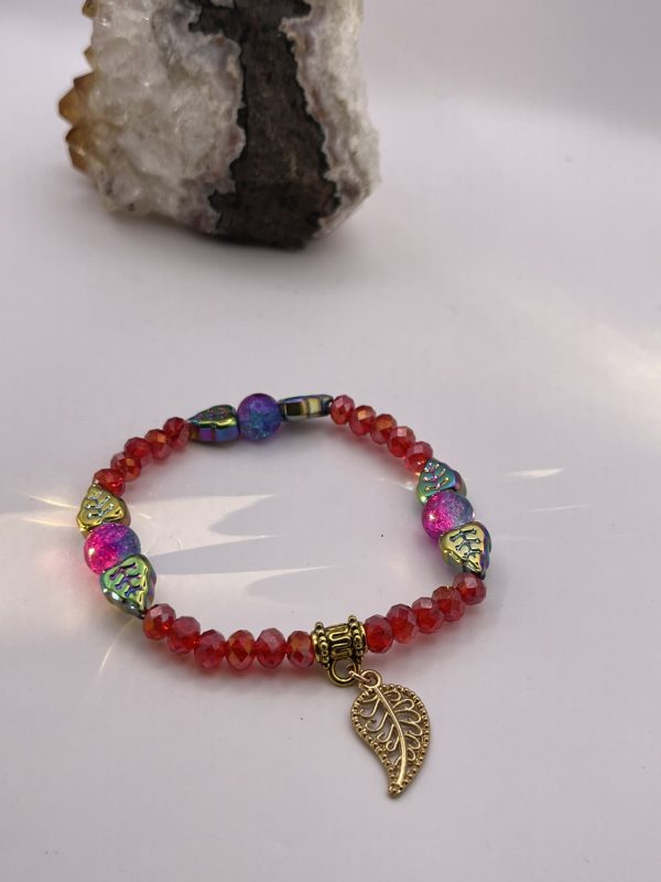 Fae Leaves Stretch Bracelet - Image 4