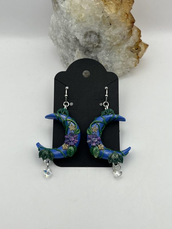 Blue Midnight Garden Earrings - Image 4