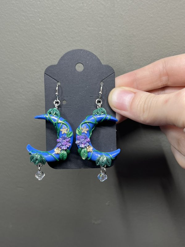 Blue Midnight Garden Earrings