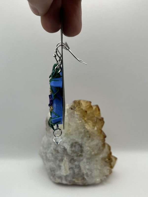 Blue Midnight Garden Earrings - Image 7