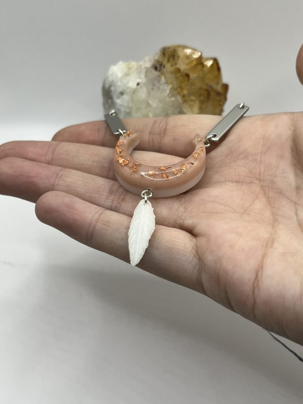 Crescent Moon & Feathers Necklace - Image 8