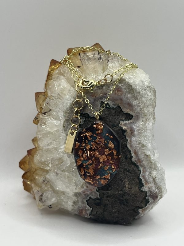 Two-Toned Gold Cat Eye Necklace - Image 10