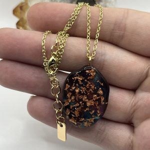Two-Toned Gold Cat Eye Necklace