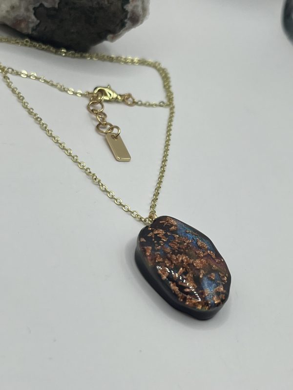 Two-Toned Gold Cat Eye Necklace - Image 15