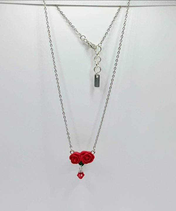 Red Rose Minimalist Necklace - Image 5