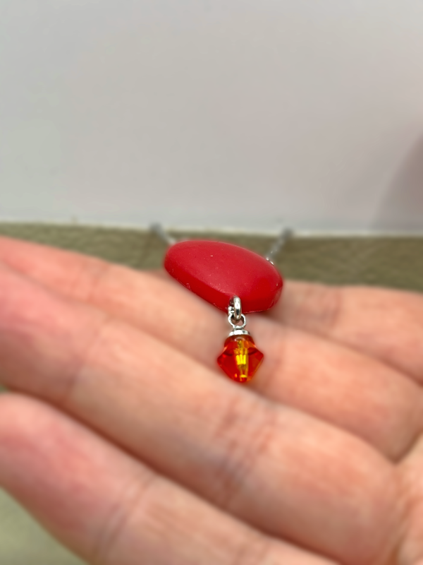 Red Heart Necklace - Image 5